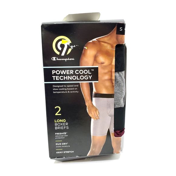 champion power cool long boxer briefs
